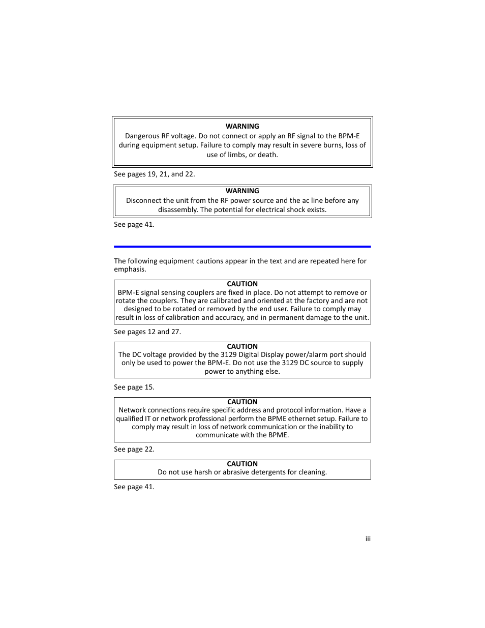 Bird Technologies 3129 Display User Manual | Page 5 / 72