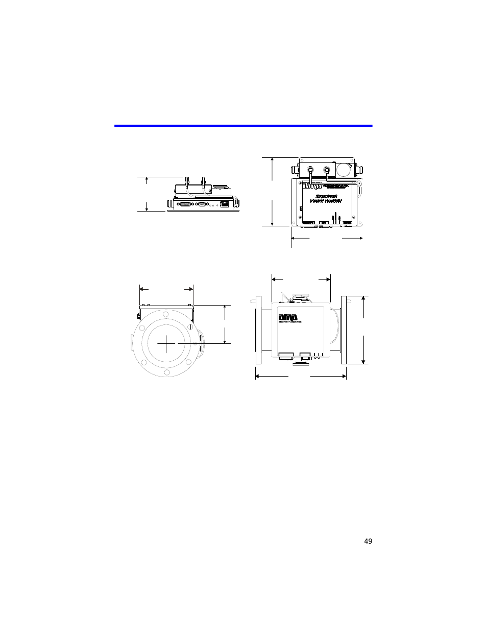 Line section sizes | Bird Technologies 3129 Display User Manual | Page 65 / 72