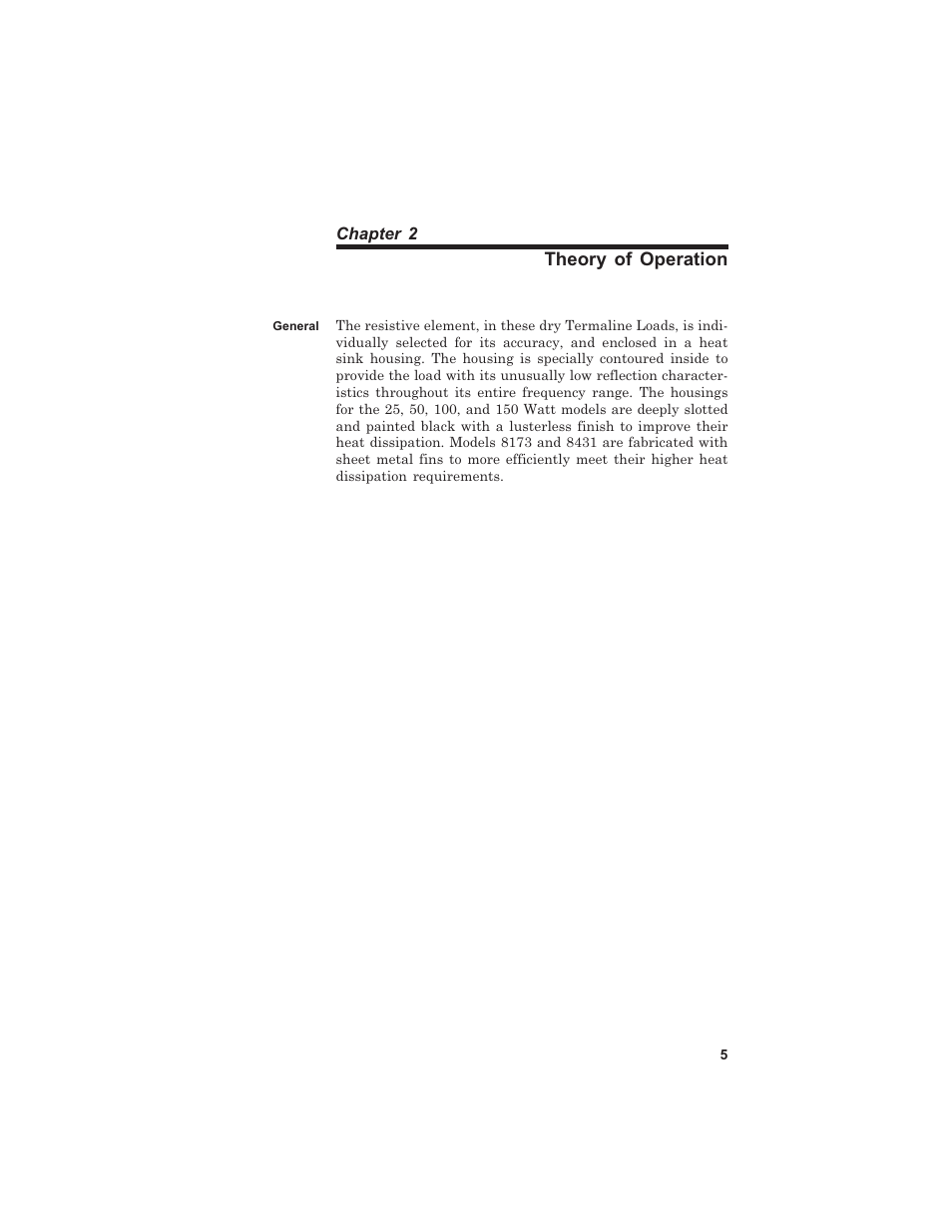 Theory of operation | Bird Technologies 8000 Series User Manual | Page 13 / 24