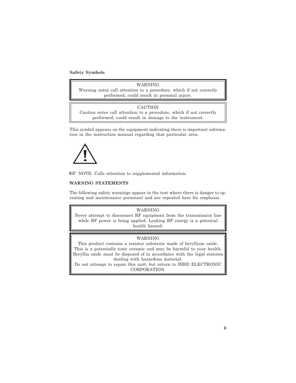 Bird Technologies 8000 Series User Manual | Page 3 / 24
