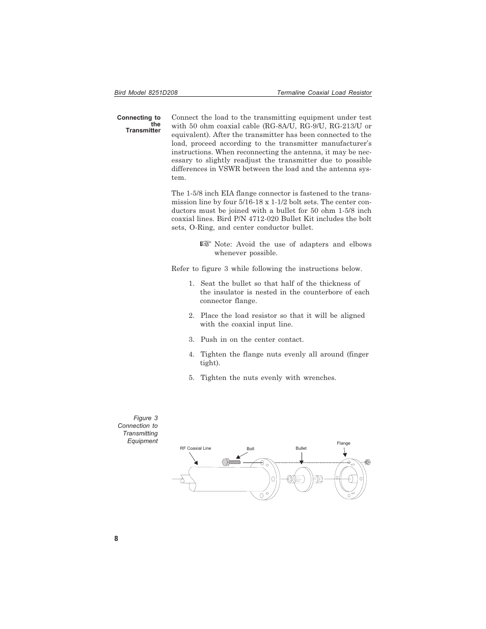 Bird Technologies 8251D208 User Manual | Page 20 / 32
