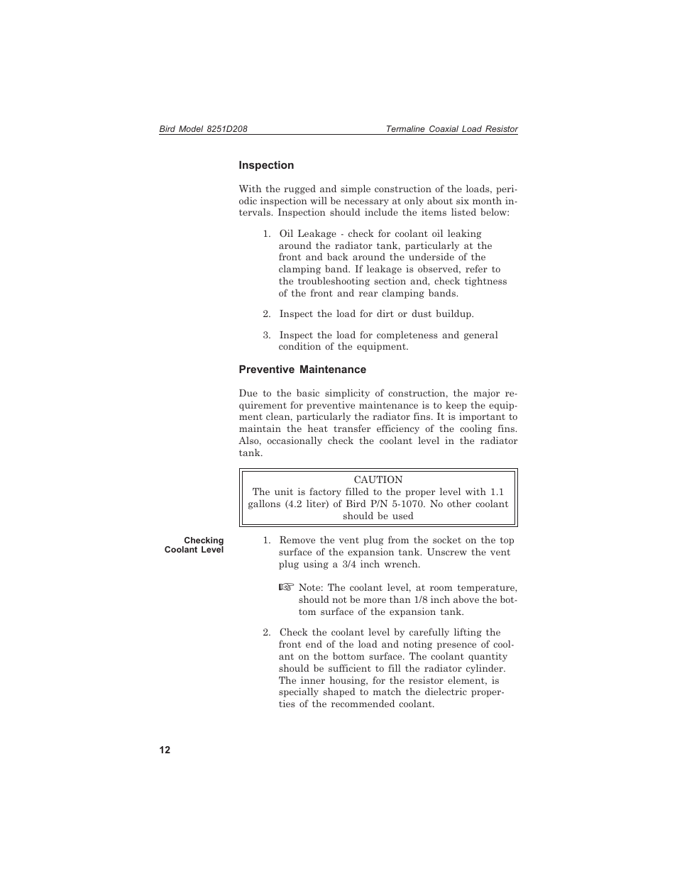 Bird Technologies 8251D208 User Manual | Page 24 / 32