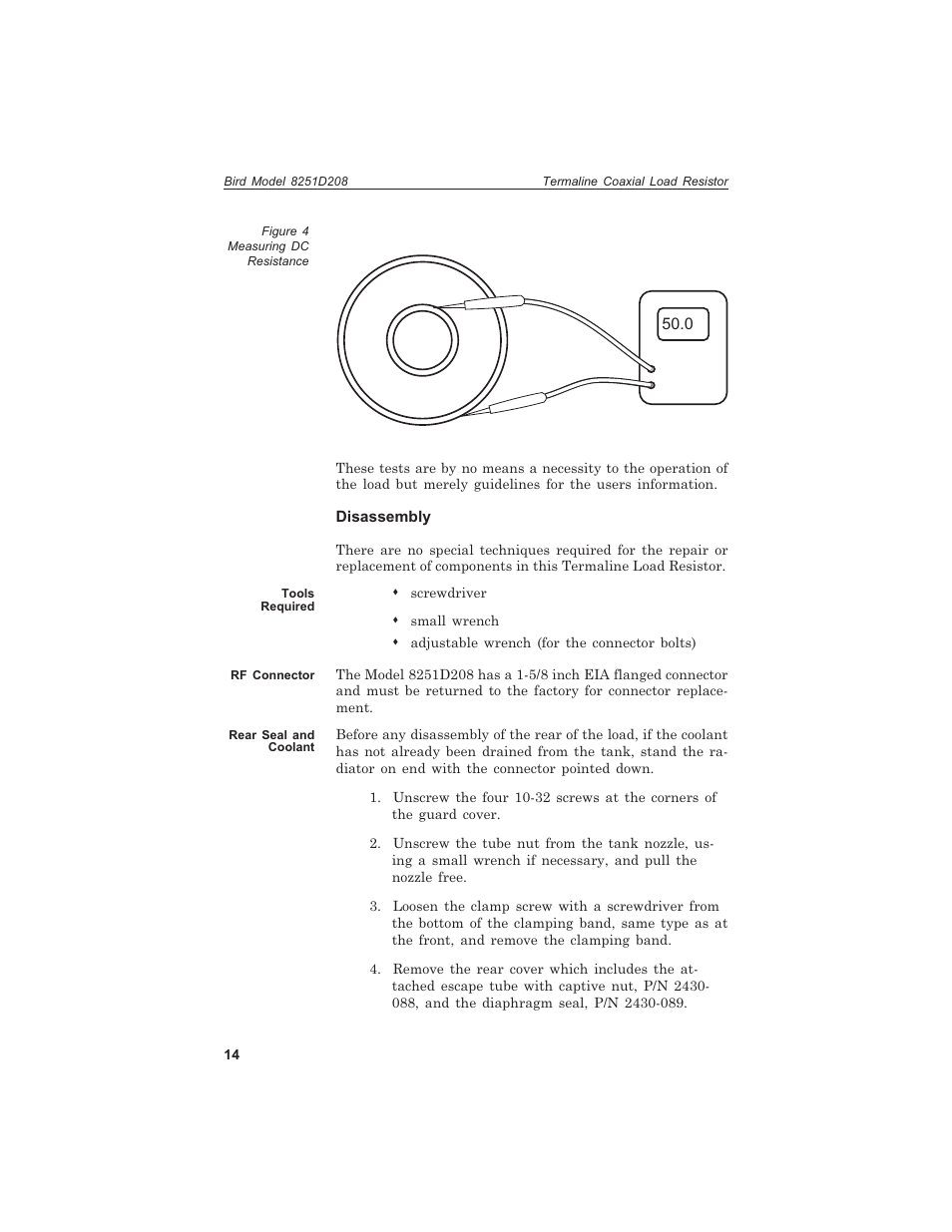 Bird Technologies 8251D208 User Manual | Page 26 / 32