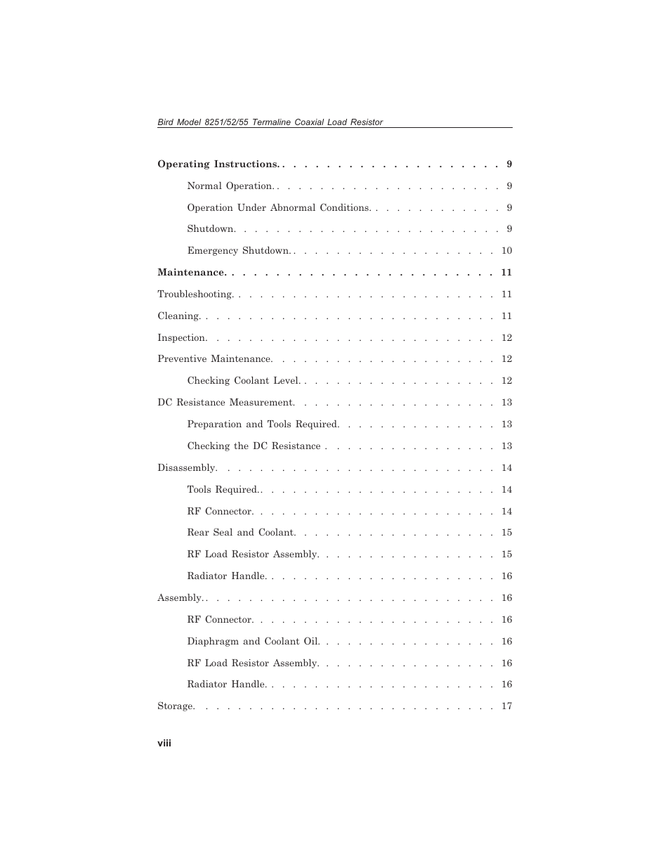 Bird Technologies 8255 User Manual | Page 10 / 32