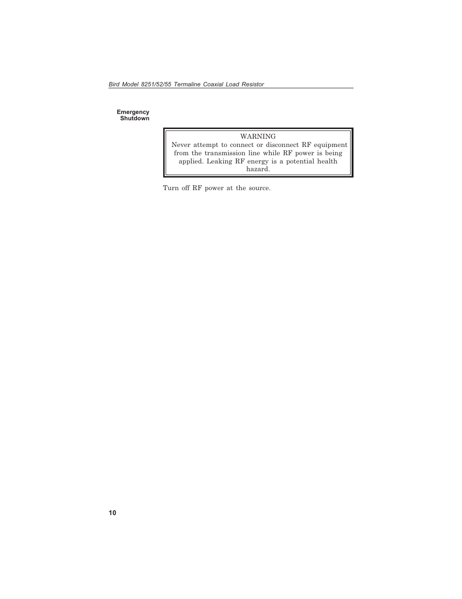 Bird Technologies 8255 User Manual | Page 22 / 32
