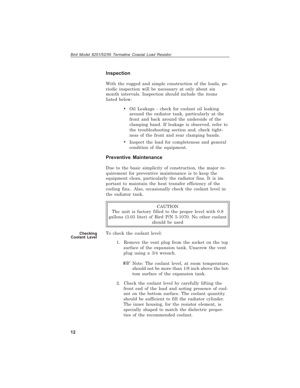 Bird Technologies 8255 User Manual | Page 24 / 32
