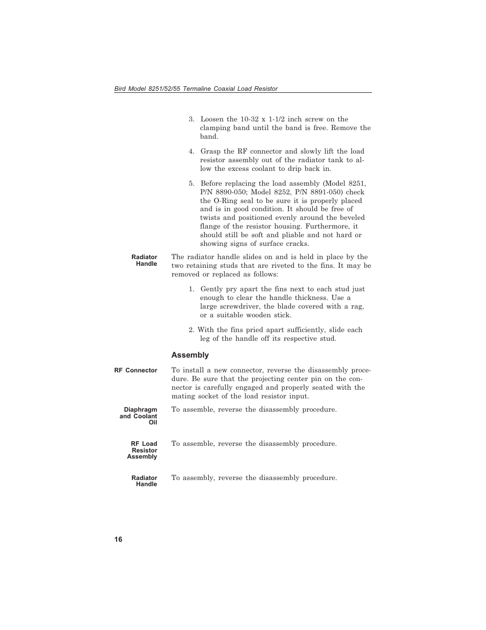 Bird Technologies 8255 User Manual | Page 28 / 32