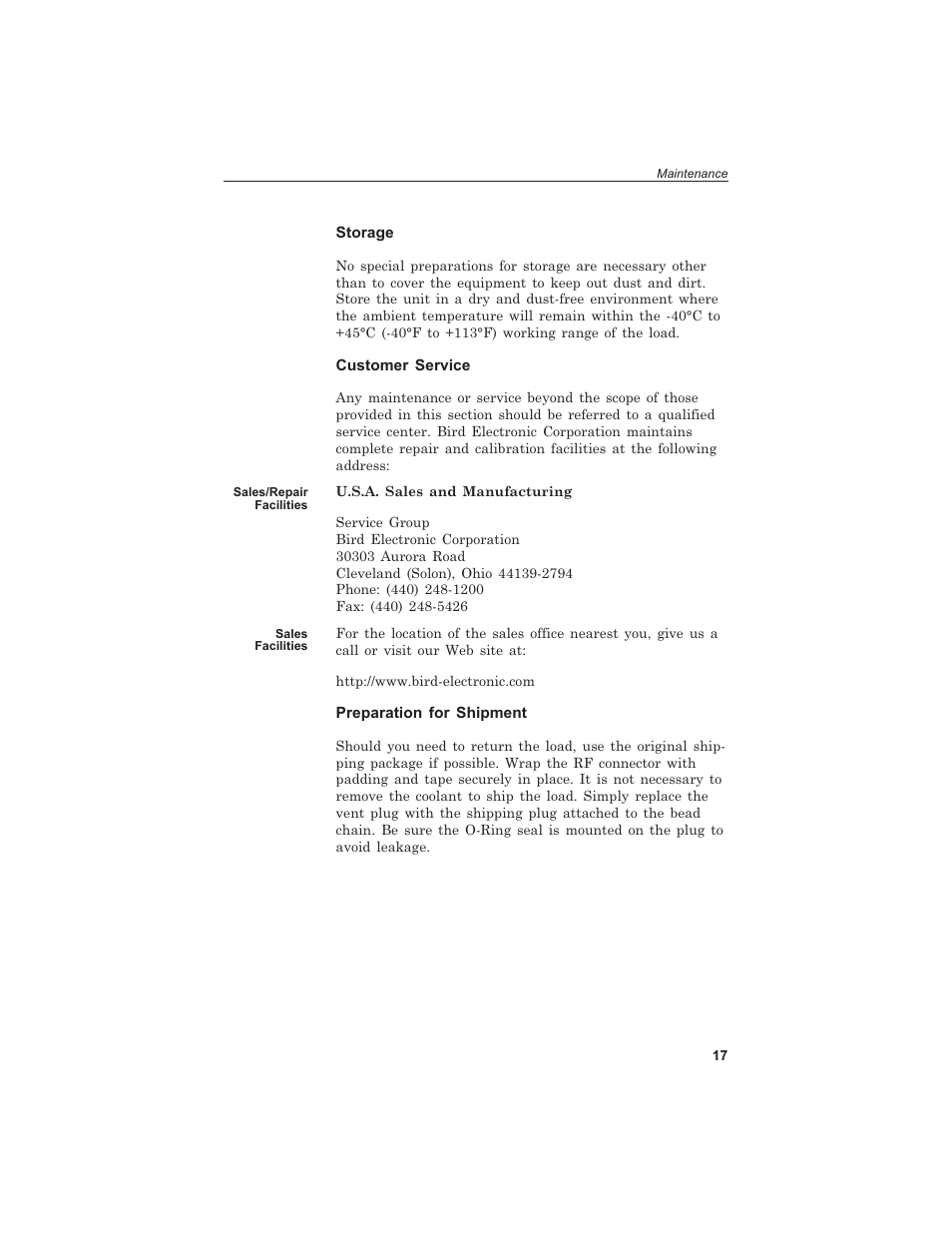 Bird Technologies 8255 User Manual | Page 29 / 32