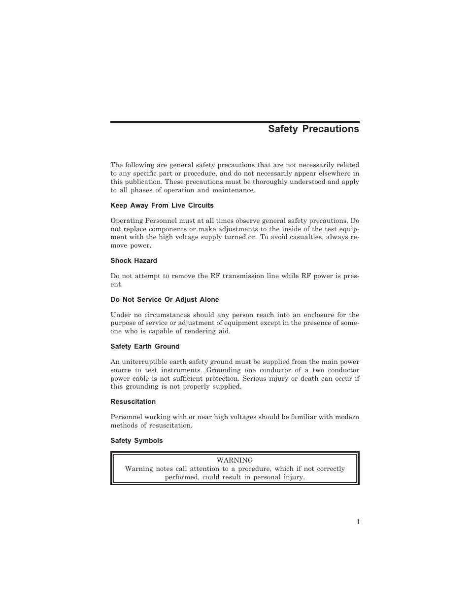 Safety precautions | Bird Technologies 8255 User Manual | Page 3 / 32