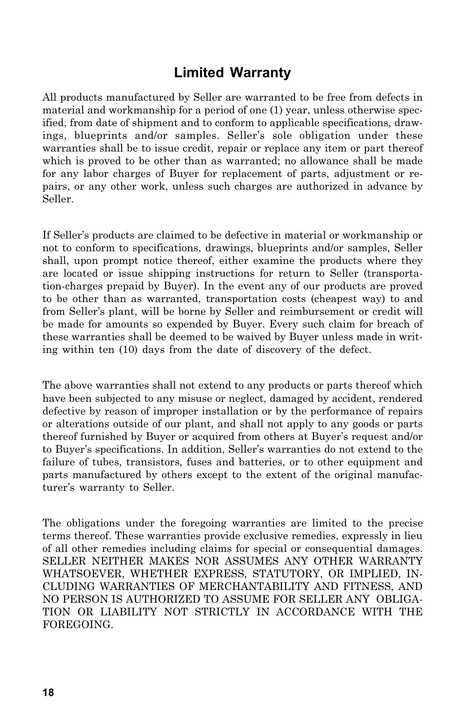 Limited warranty | Bird Technologies 8578A100GIG User Manual | Page 28 / 29