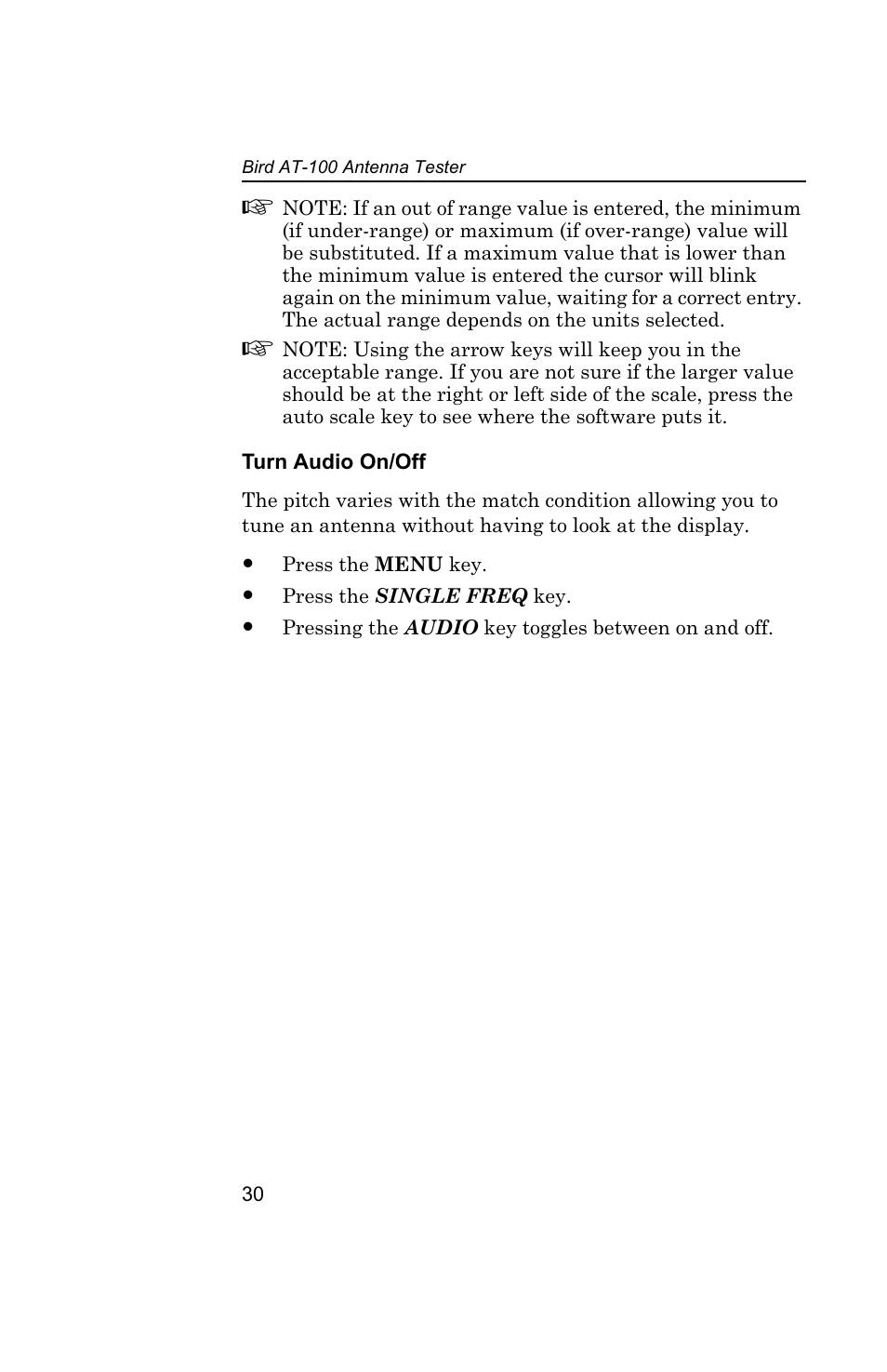 Bird Technologies AT100 User Manual | Page 40 / 55