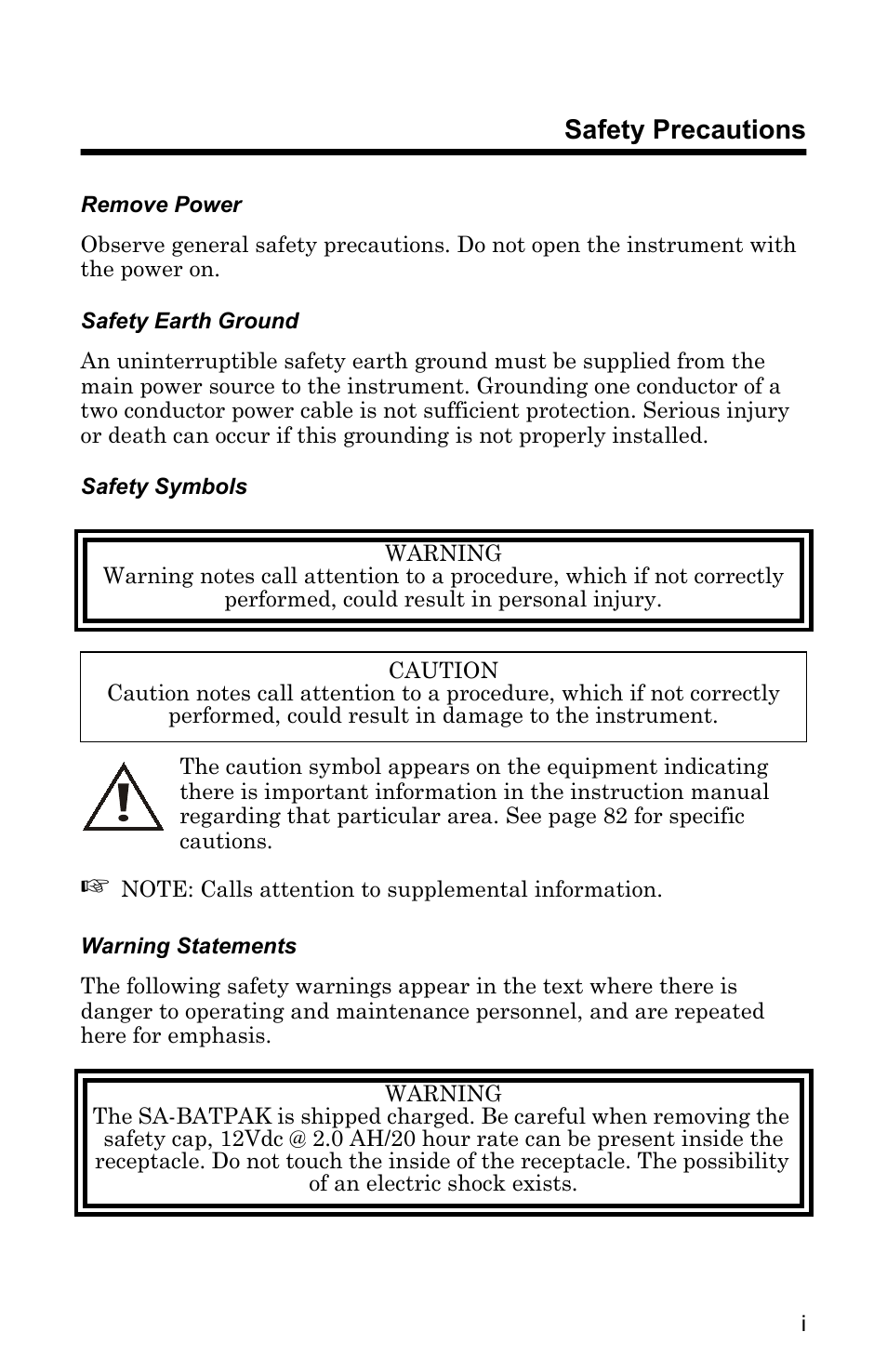 Safety precautions | Bird Technologies SA-4000 User Manual | Page 3 / 124
