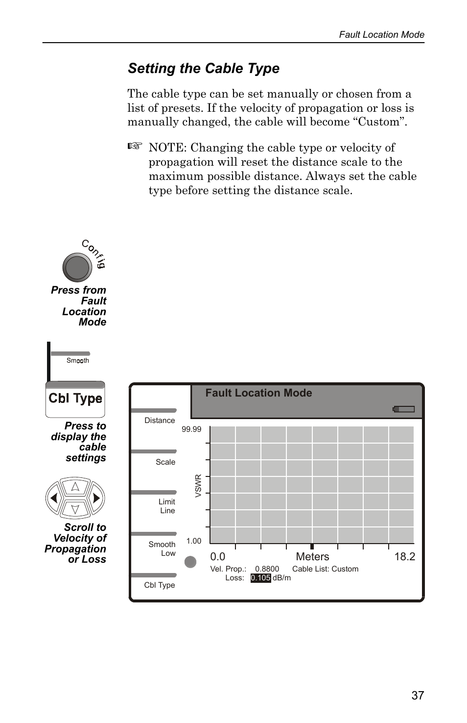 Setting the cable type | Bird Technologies SA-4000 User Manual | Page 47 / 124