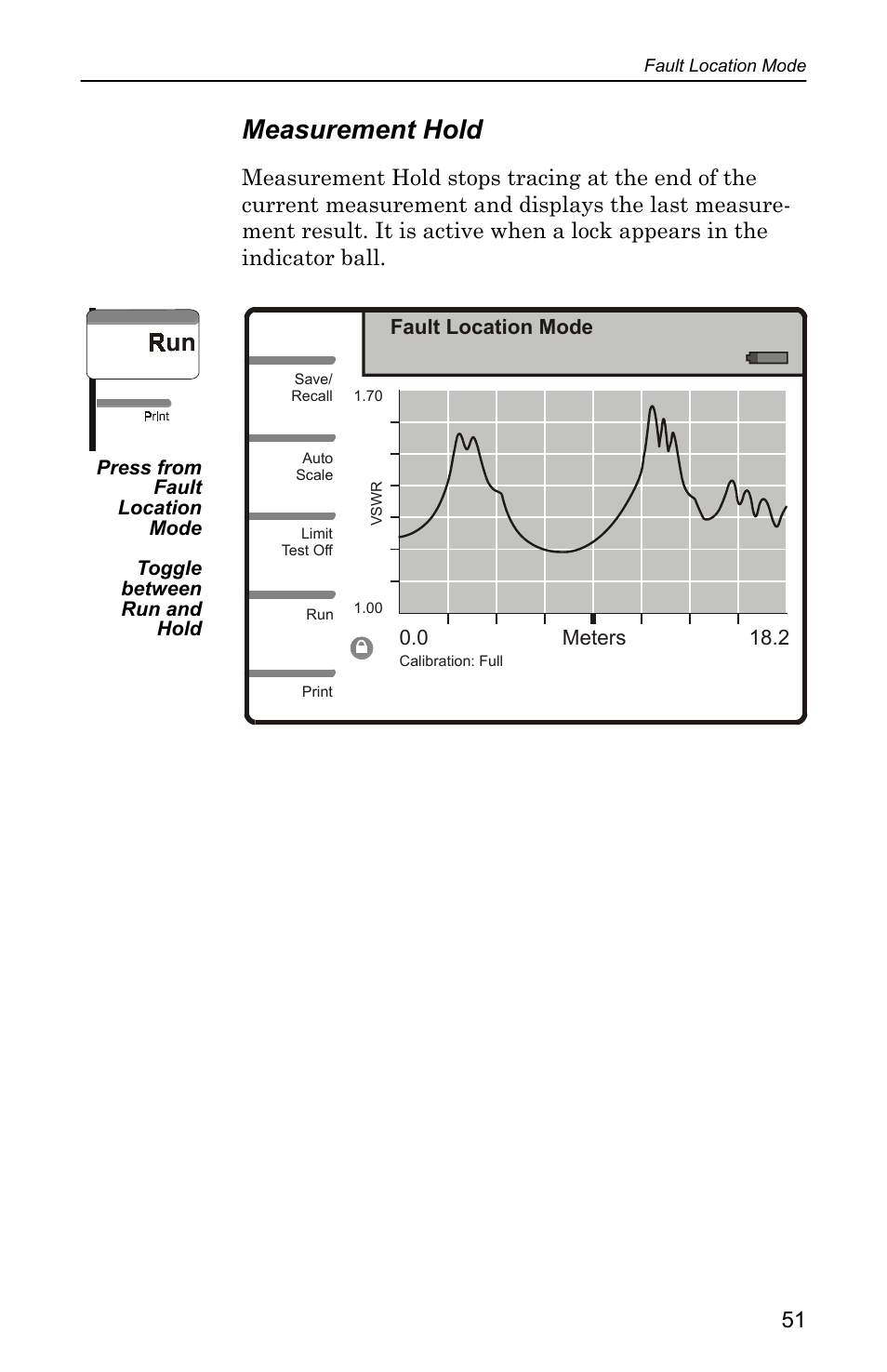 Measurement hold | Bird Technologies SA-4000 User Manual | Page 61 / 124