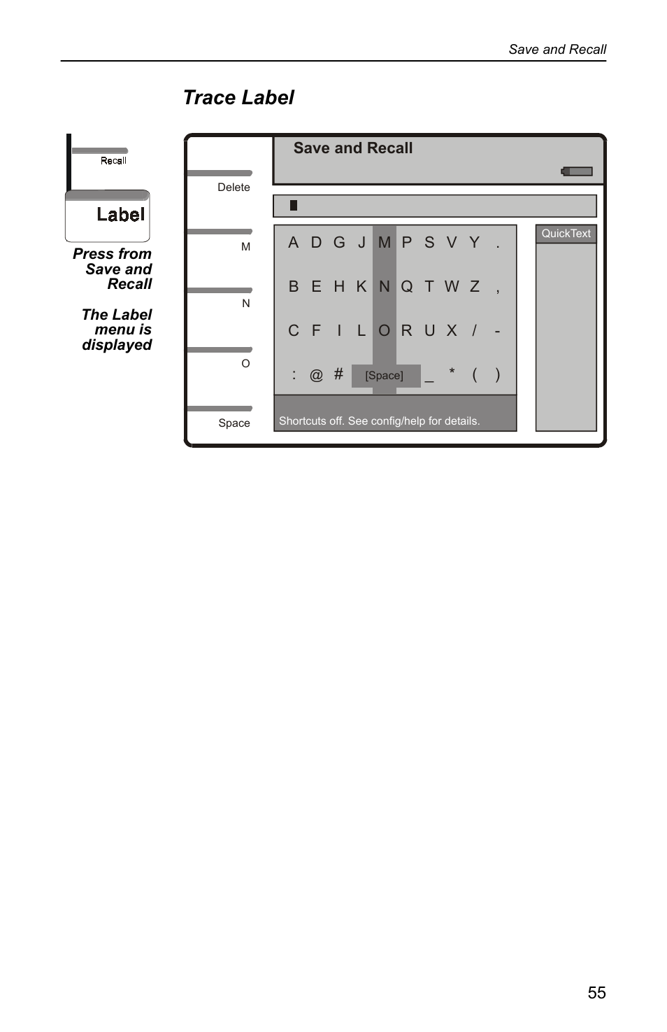 Trace label | Bird Technologies SA-4000 User Manual | Page 65 / 124