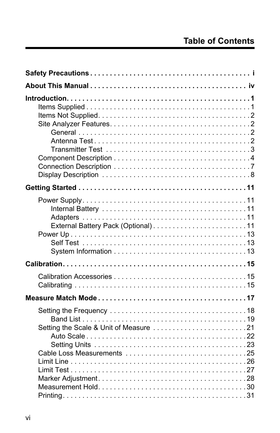 Bird Technologies SA-4000 User Manual | Page 8 / 124