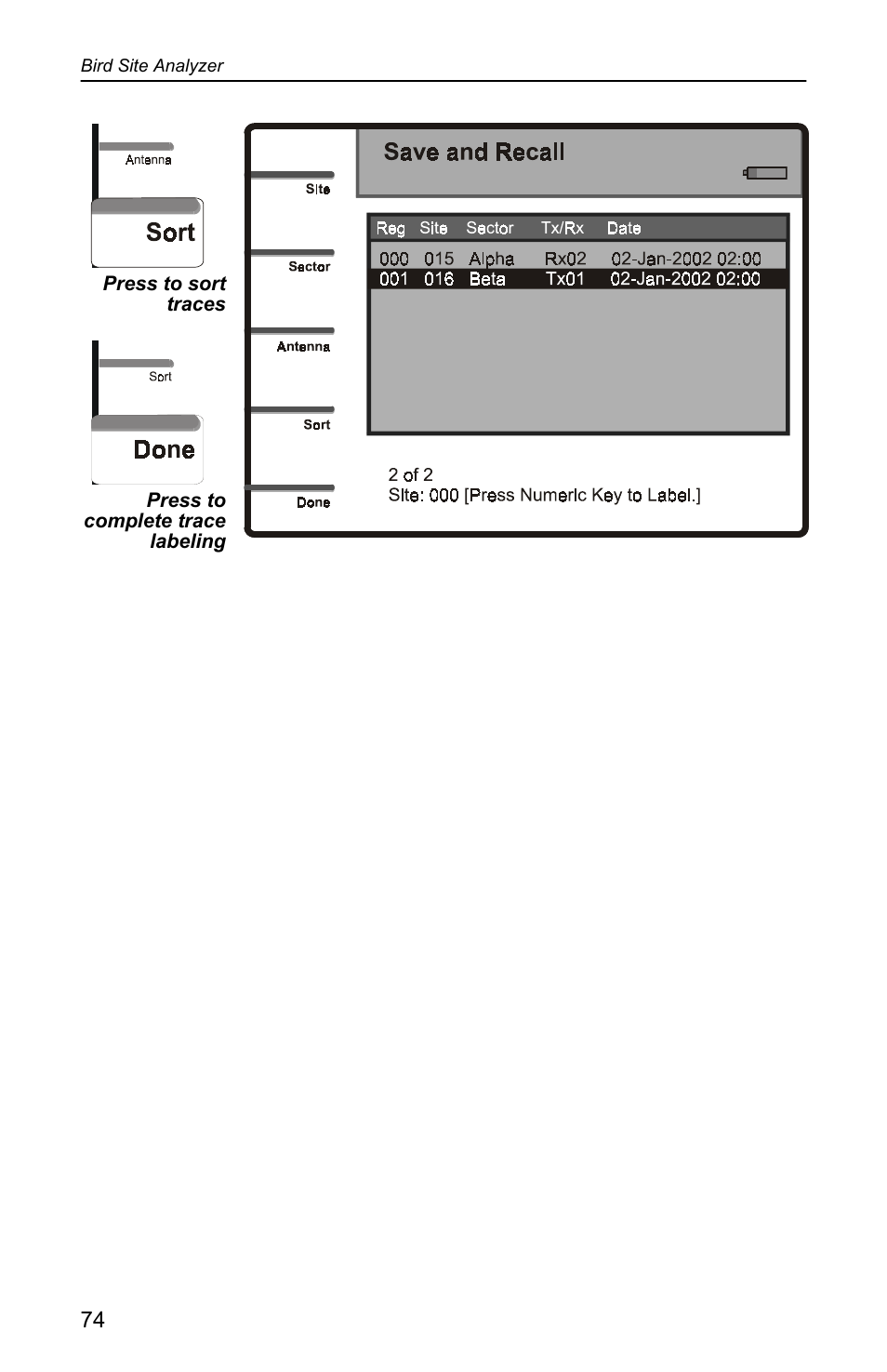 Bird Technologies SA-4000 User Manual | Page 84 / 124