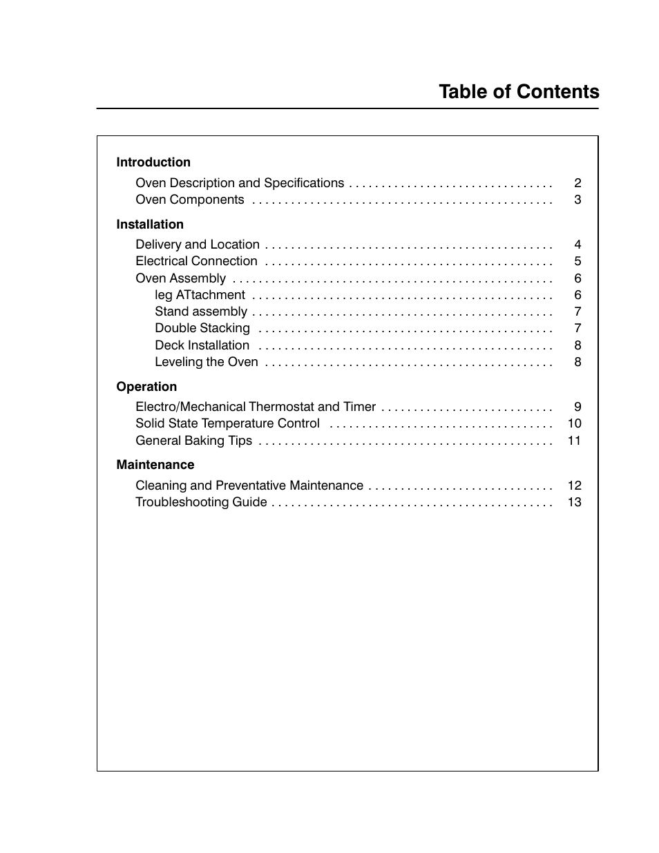 Blodgett 1400 SERIES User Manual | Page 5 / 18