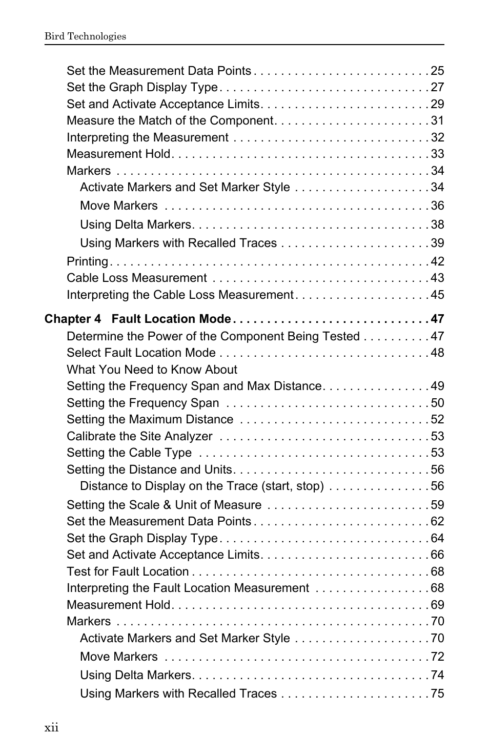 Bird Technologies SA-6000EX User Manual | Page 12 / 162