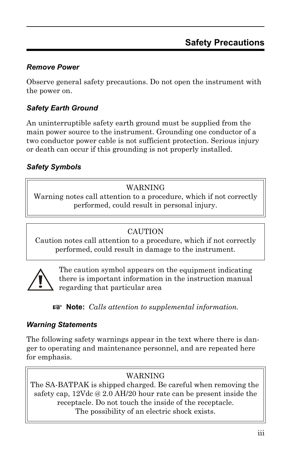 Safety precautions | Bird Technologies SA-6000EX User Manual | Page 3 / 162