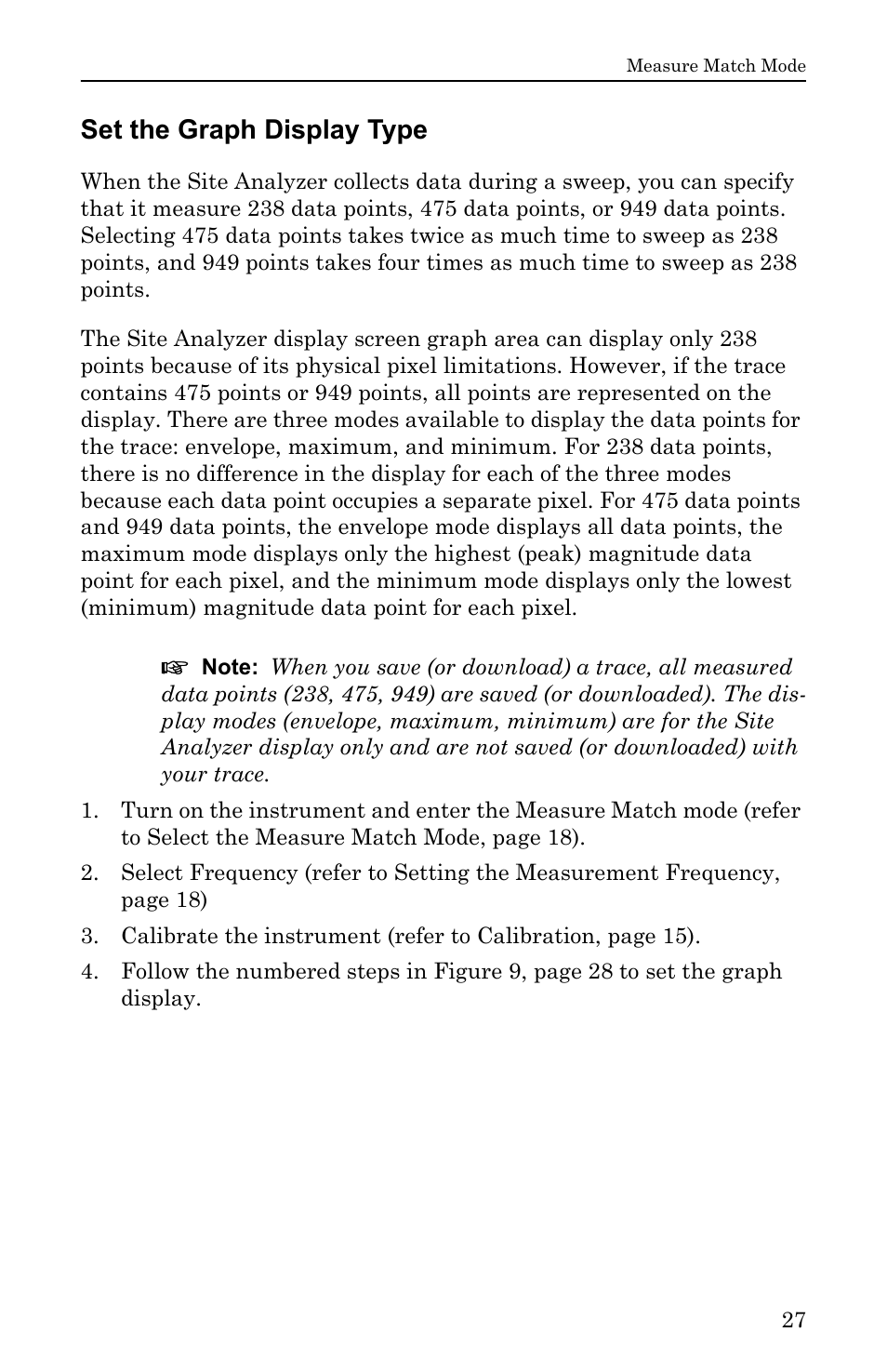 Set the graph display type | Bird Technologies SA-6000EX User Manual | Page 43 / 162