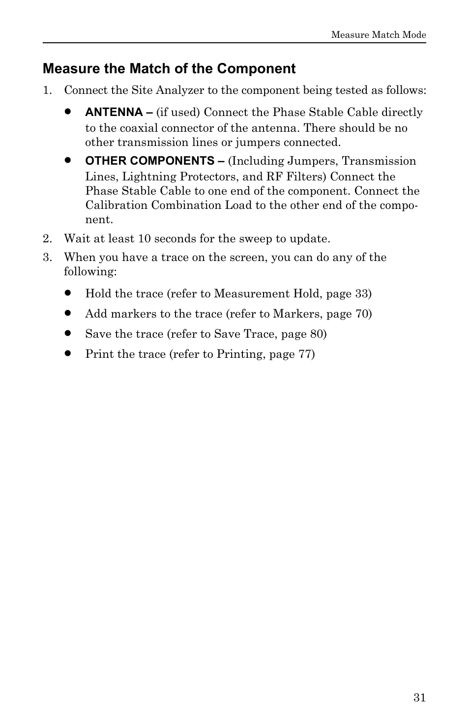 Measure the match of the component | Bird Technologies SA-6000EX User Manual | Page 47 / 162