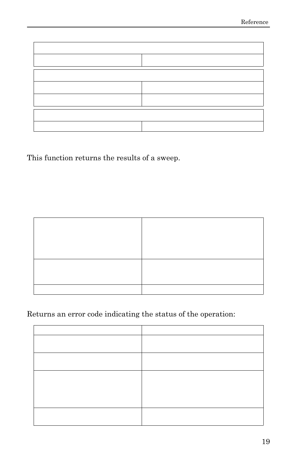 Shsagetdata, Arguments returns | Bird Technologies SignalHawk User Manual | Page 31 / 38