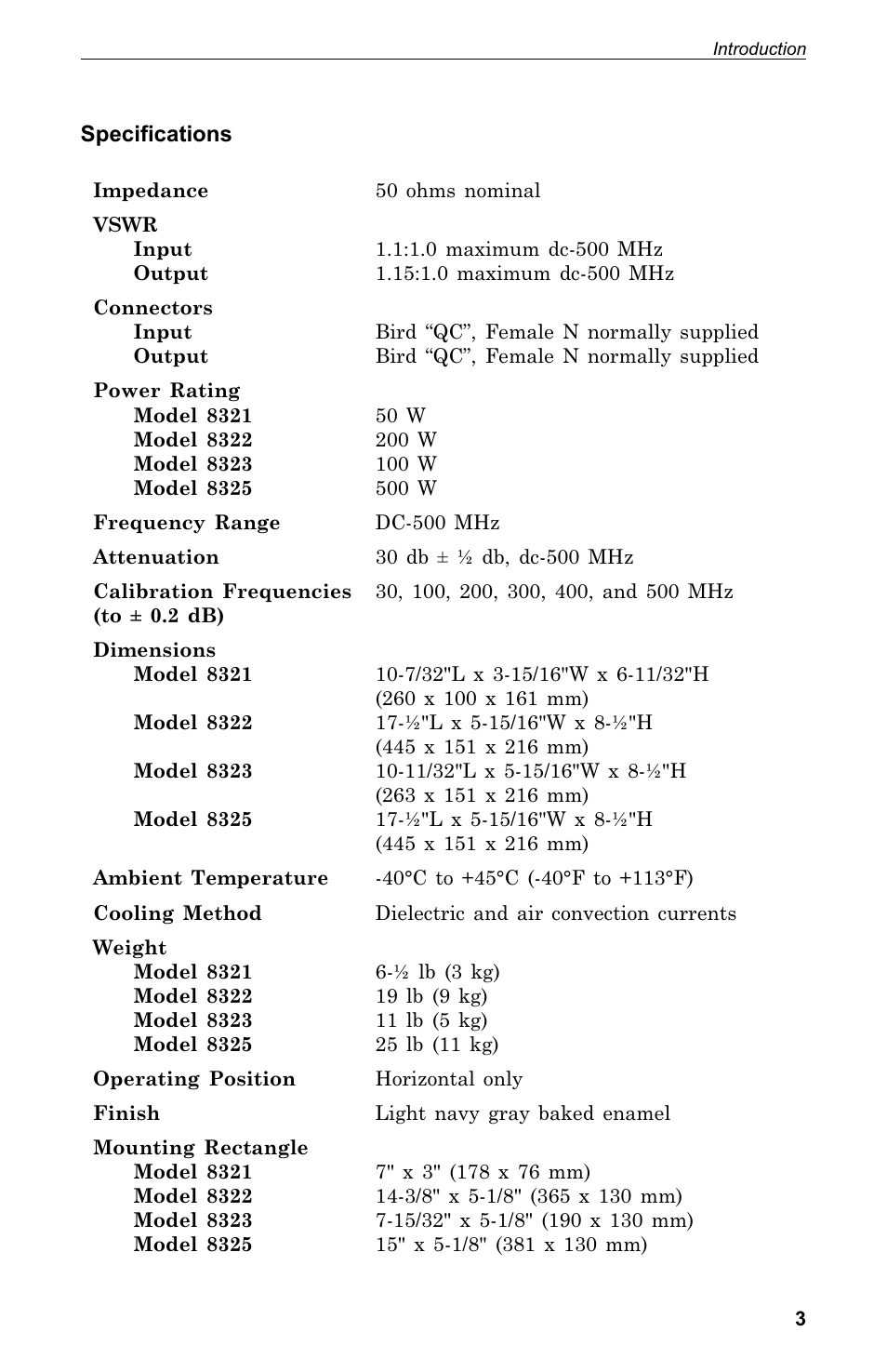 Bird Technologies 8320 User Manual | Page 13 / 28