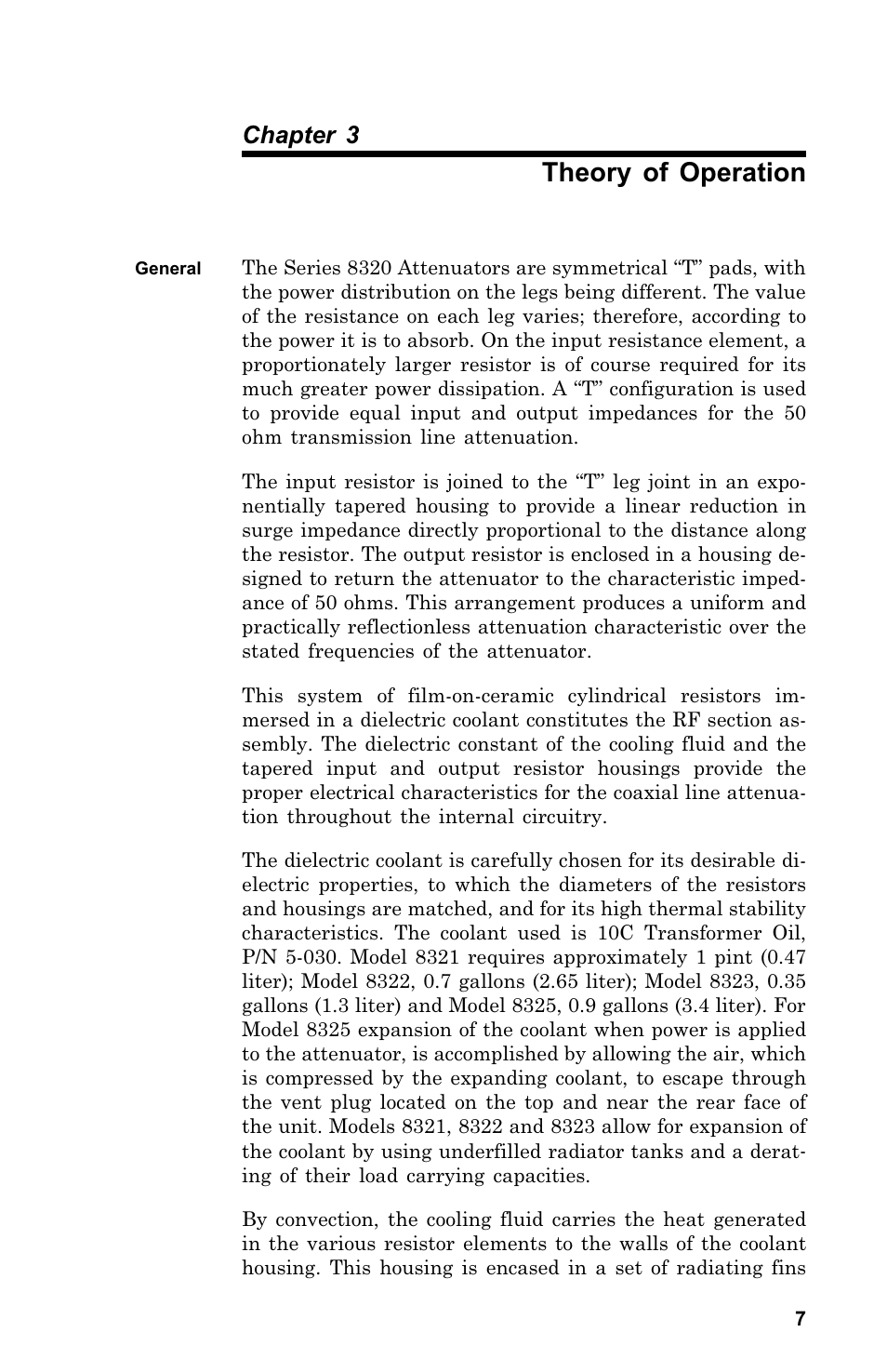 Theory of operation, Chapter 3 | Bird Technologies 8320 User Manual | Page 17 / 28