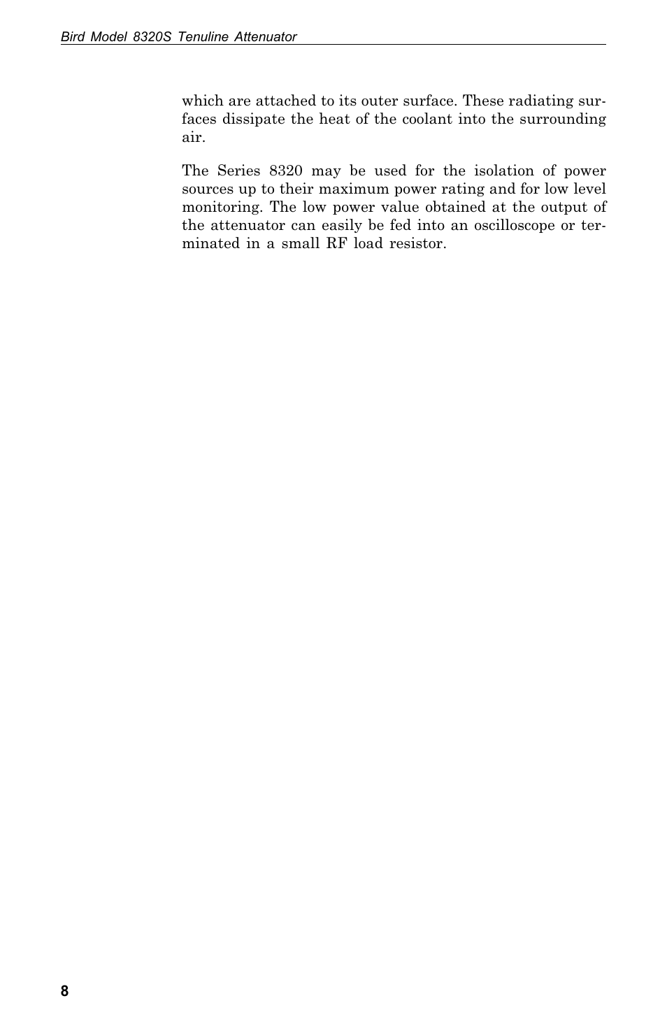Bird Technologies 8320 User Manual | Page 18 / 28