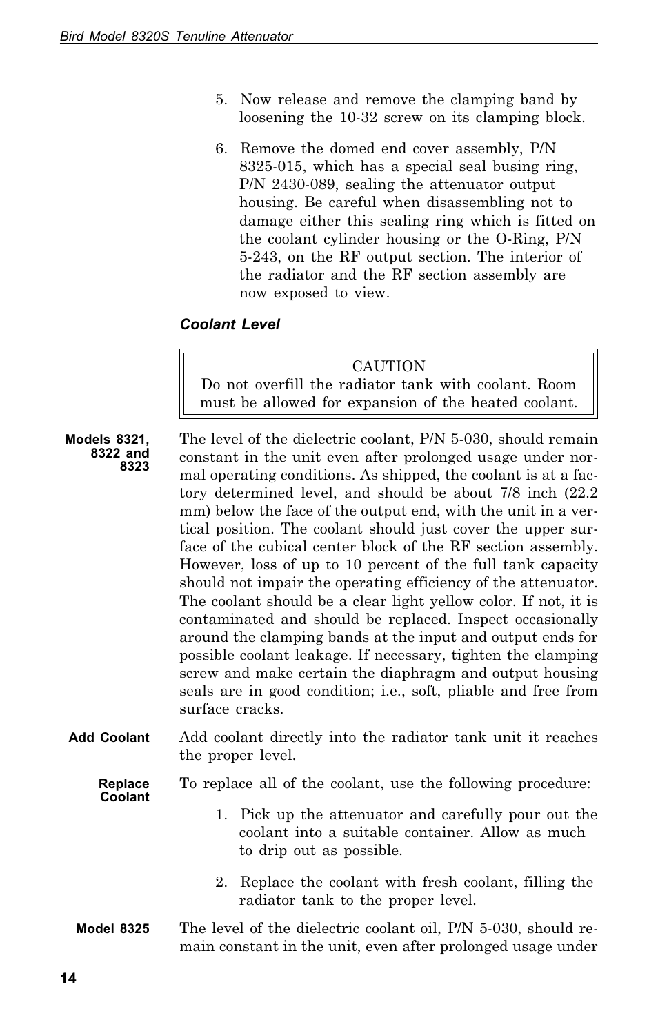 Bird Technologies 8320 User Manual | Page 24 / 28