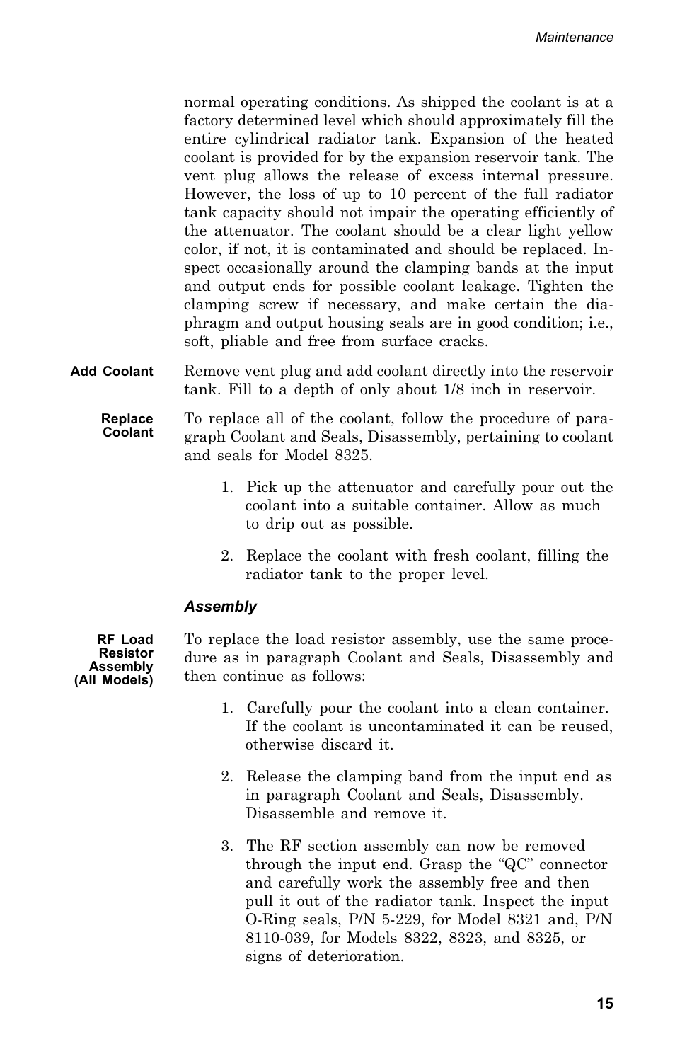 Bird Technologies 8320 User Manual | Page 25 / 28