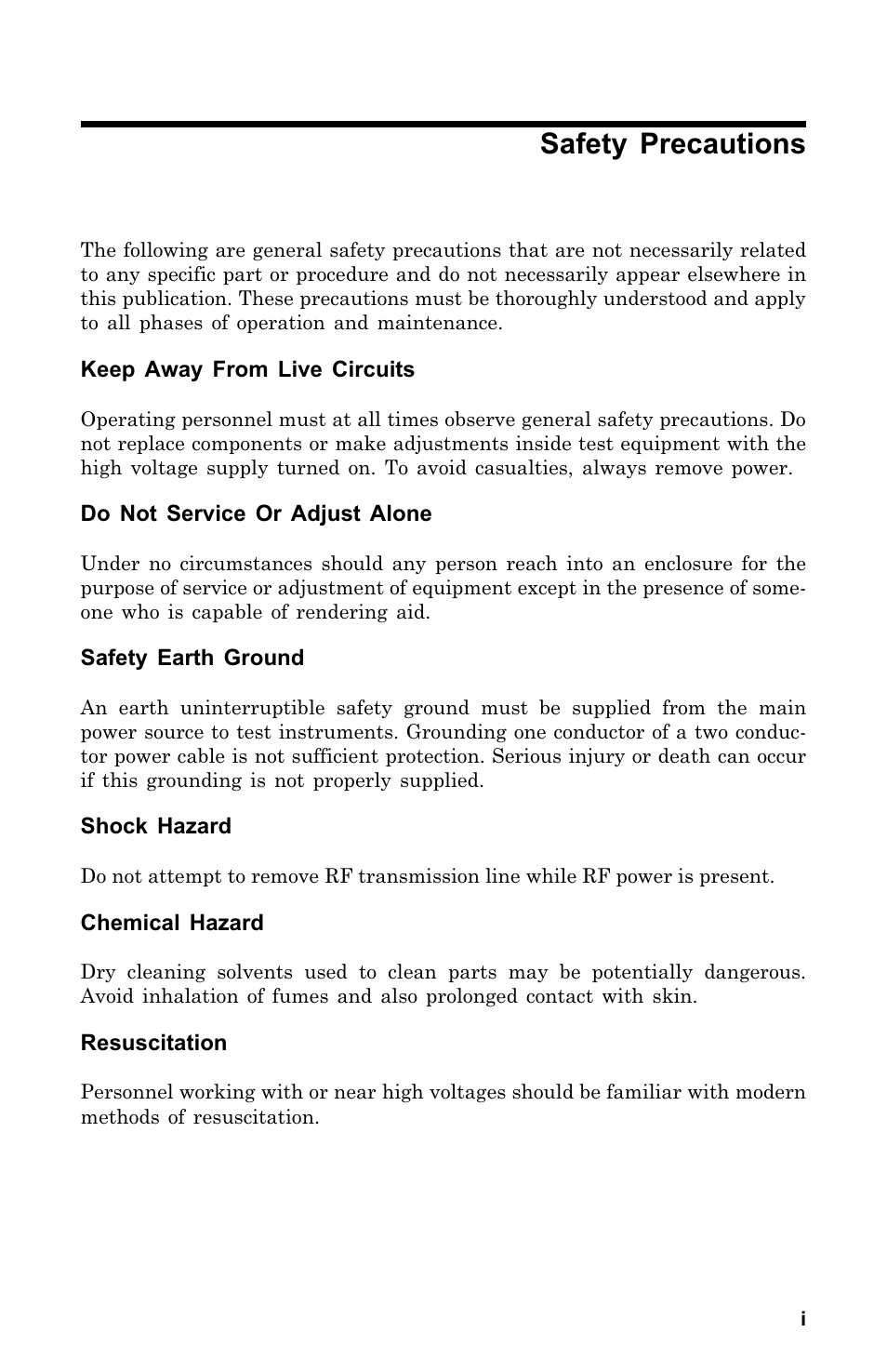 Safety precautions | Bird Technologies 8320 User Manual | Page 3 / 28