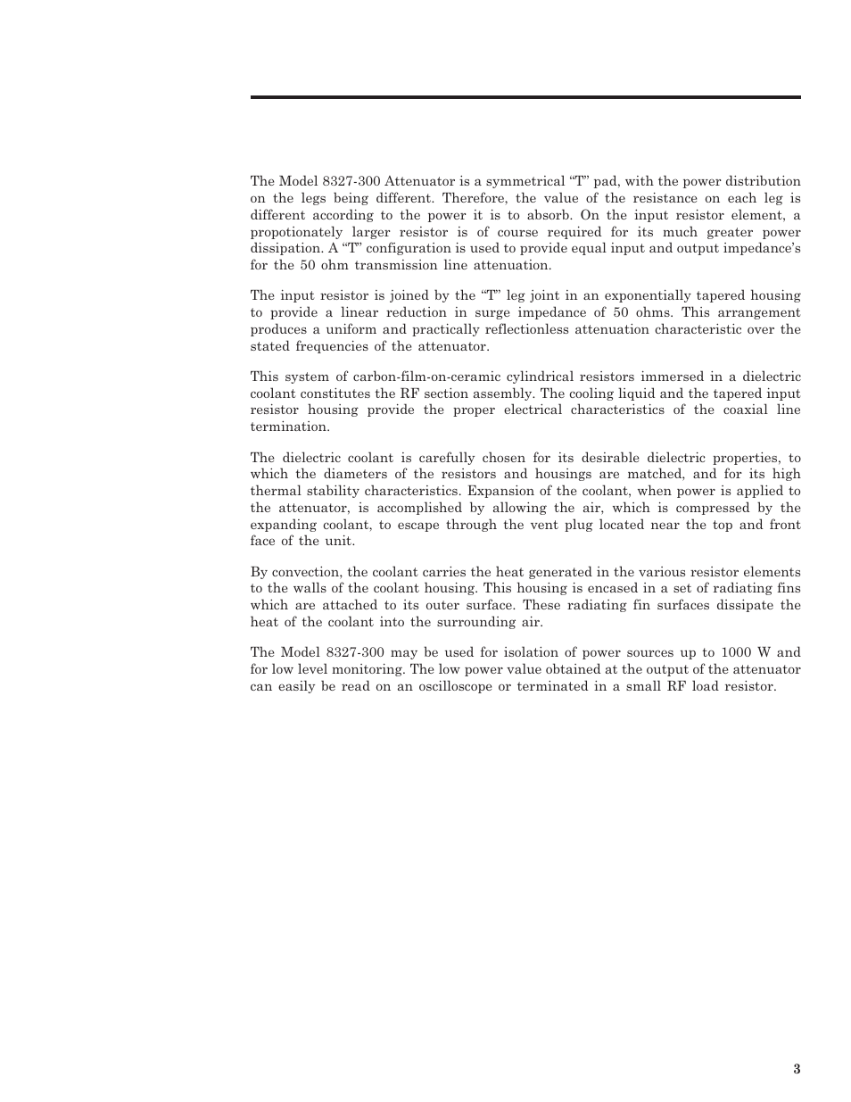 Theory of operation | Bird Technologies 8327-300 User Manual | Page 13 / 27