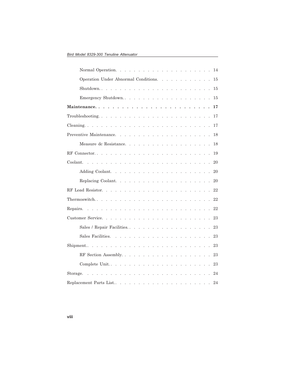 Bird Technologies 8329-300 User Manual | Page 10 / 35
