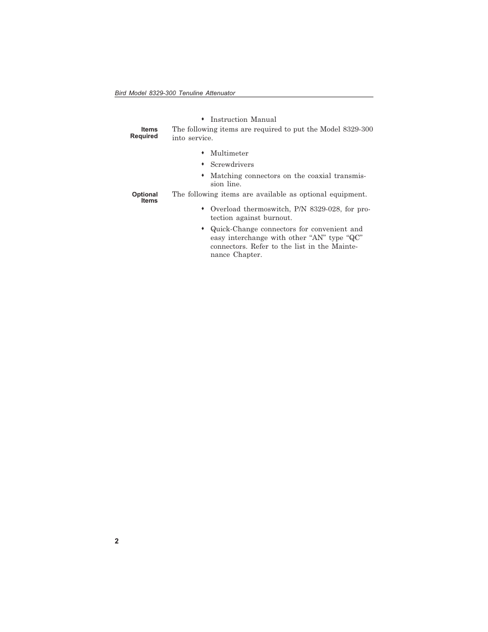 Bird Technologies 8329-300 User Manual | Page 12 / 35
