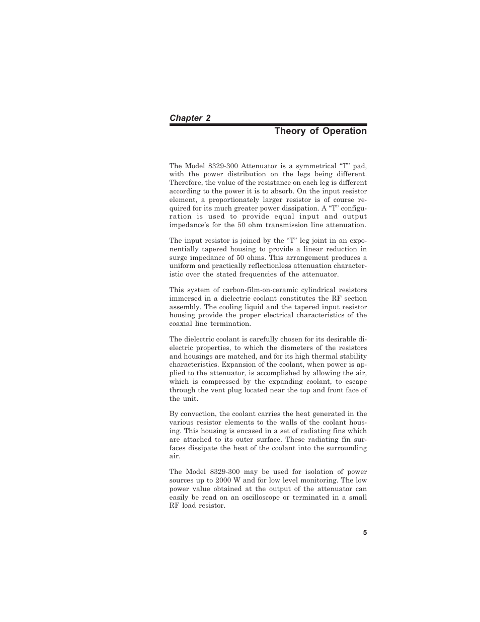 Theory of operation | Bird Technologies 8329-300 User Manual | Page 15 / 35