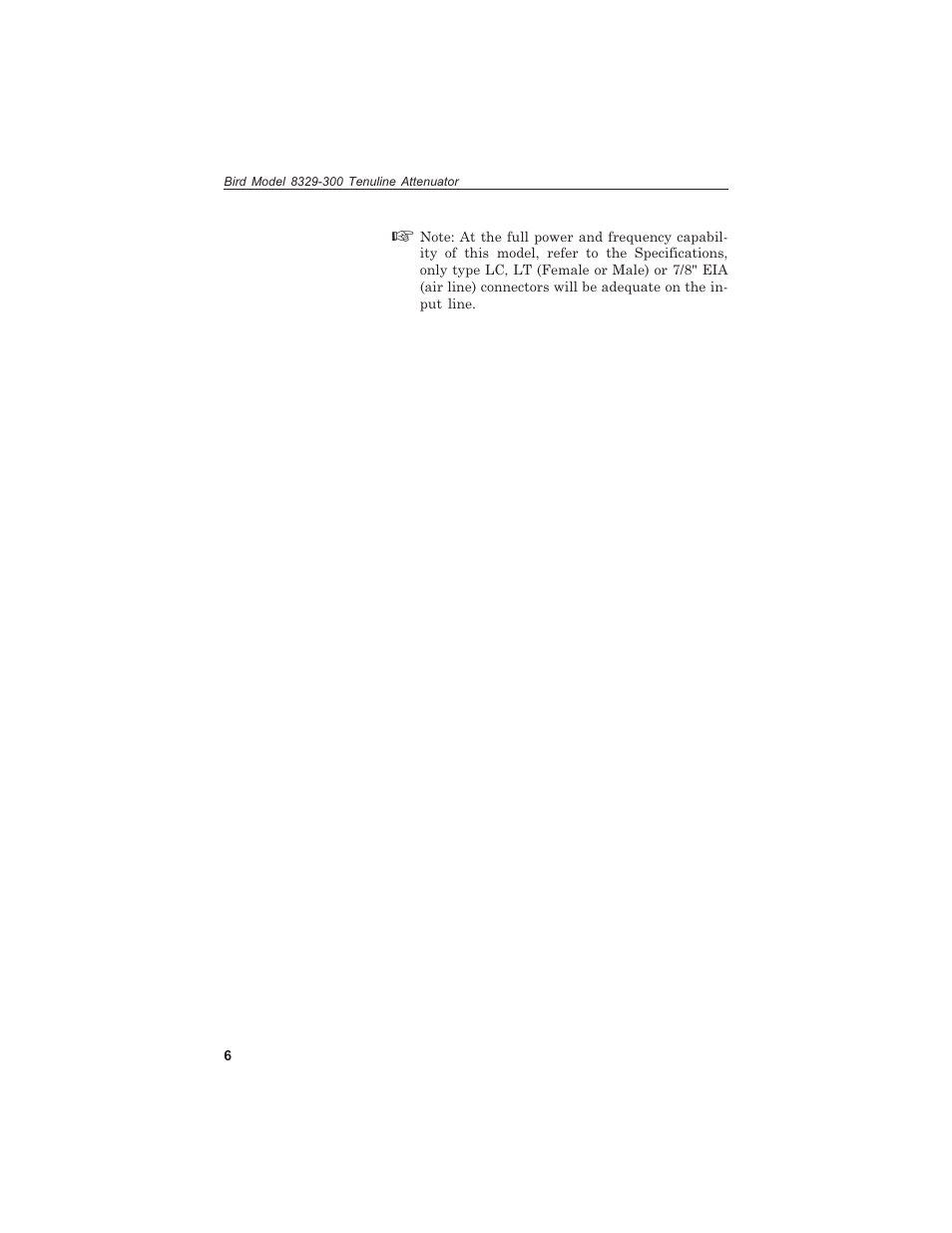 Bird Technologies 8329-300 User Manual | Page 16 / 35