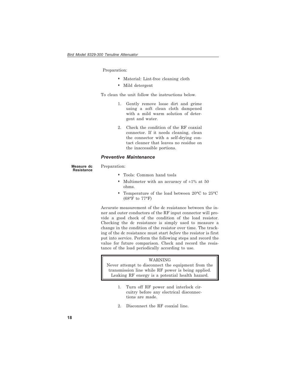 Bird Technologies 8329-300 User Manual | Page 28 / 35