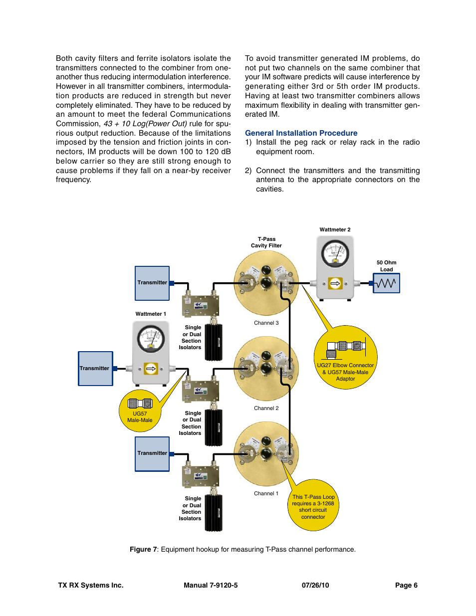 General installation procedure | Bird Technologies 73-67-25 Series User Manual | Page 12 / 32