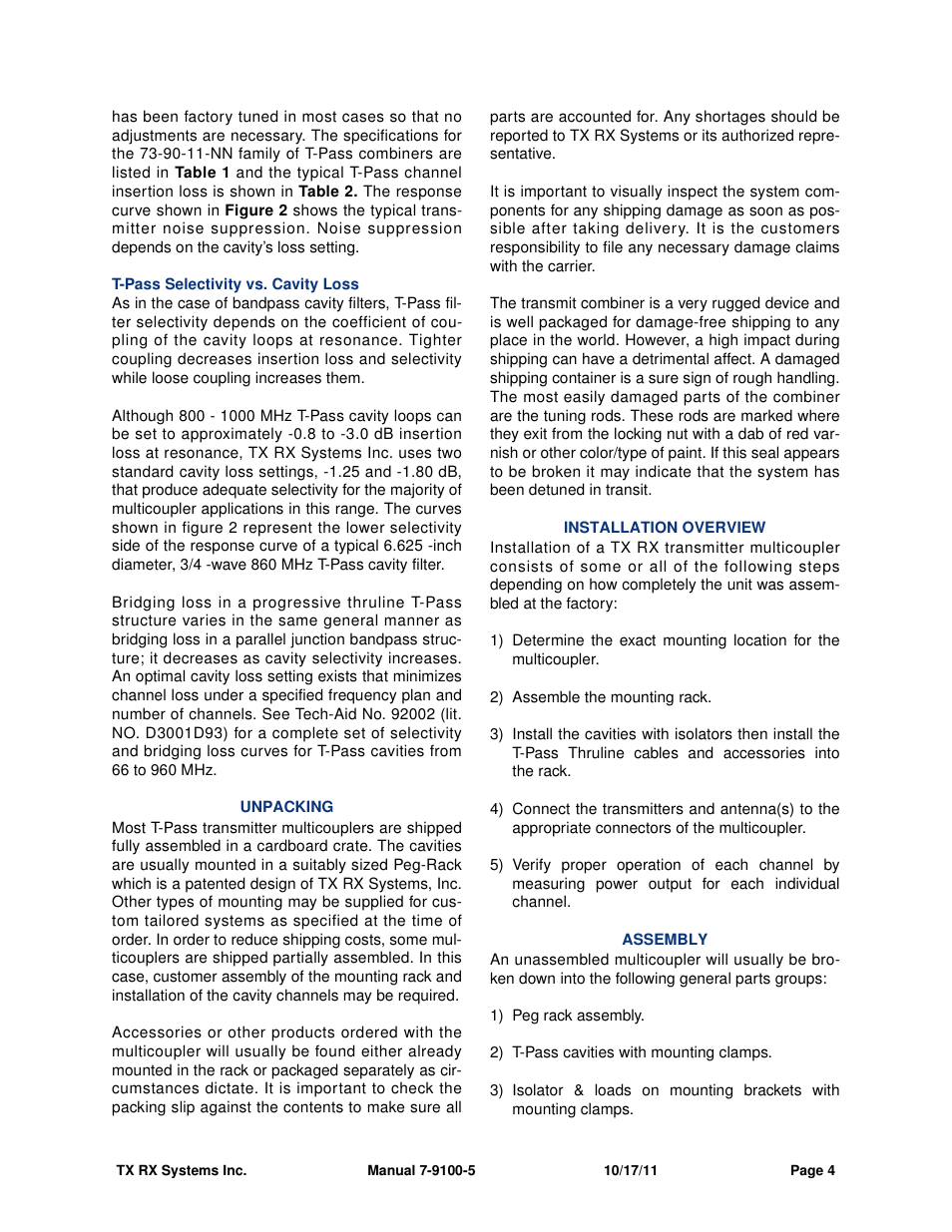 Bird Technologies 21-87A-11-xx-T Series-Manual User Manual | Page 10 / 36