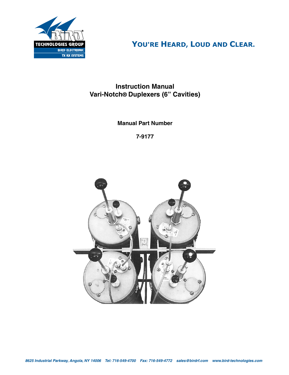 Bird Technologies 28-69-04A User Manual | 20 pages