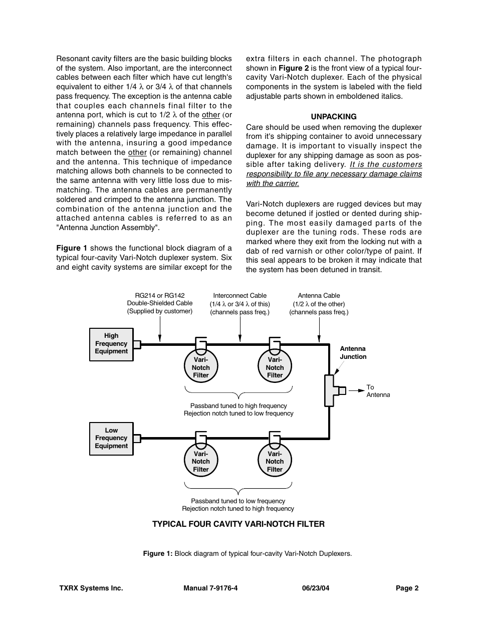Unpacking | Bird Technologies 28-88-04B User Manual | Page 6 / 20