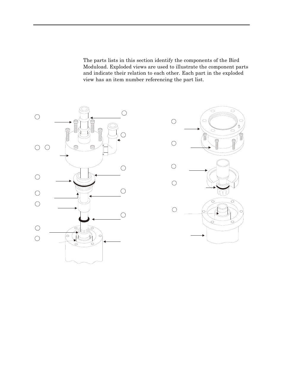 Replacement parts, Figure 10 load exploded view | Bird Technologies 8640B Series User Manual | Page 40 / 44