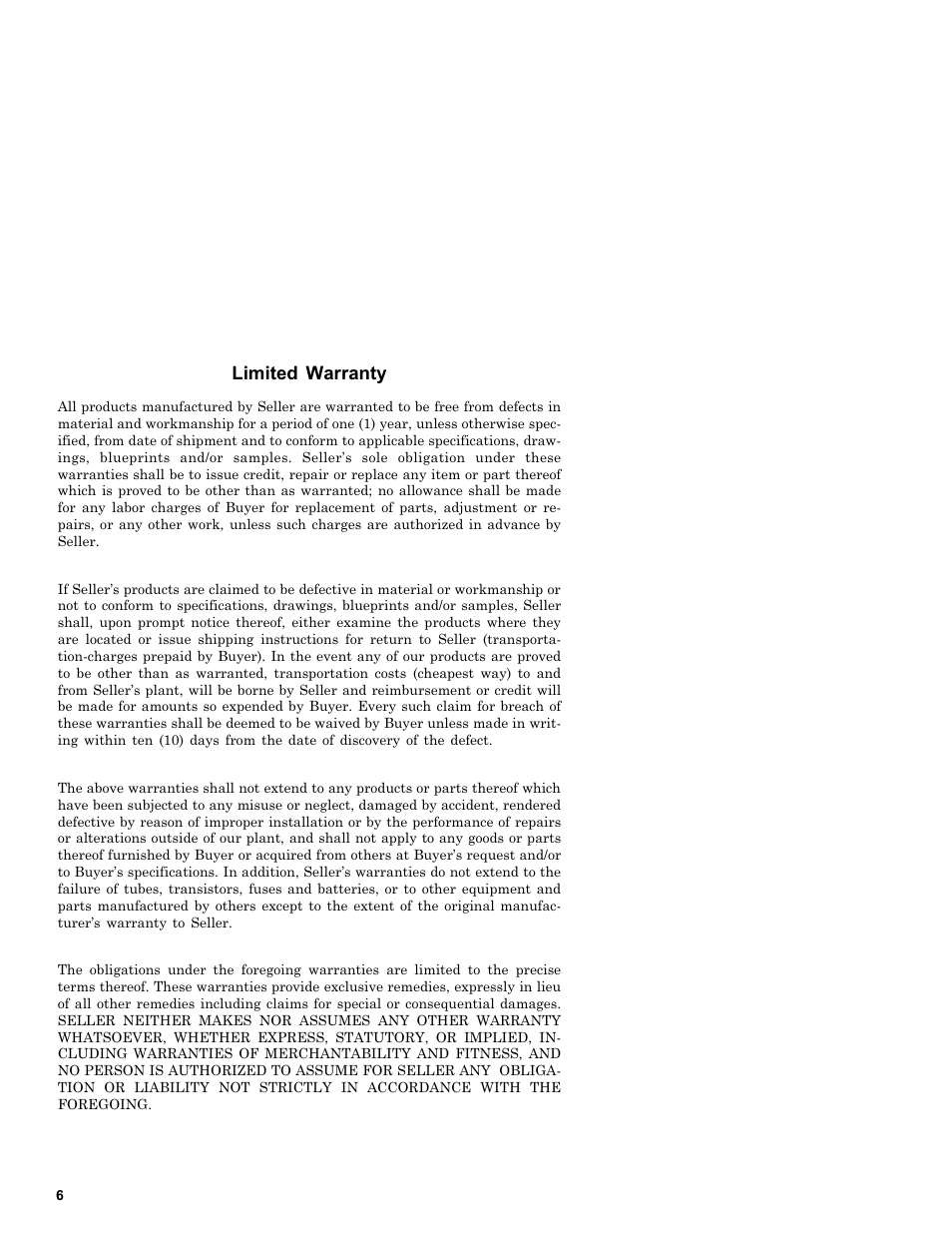Limited warranty | Bird Technologies 8072A Series User Manual | Page 14 / 14