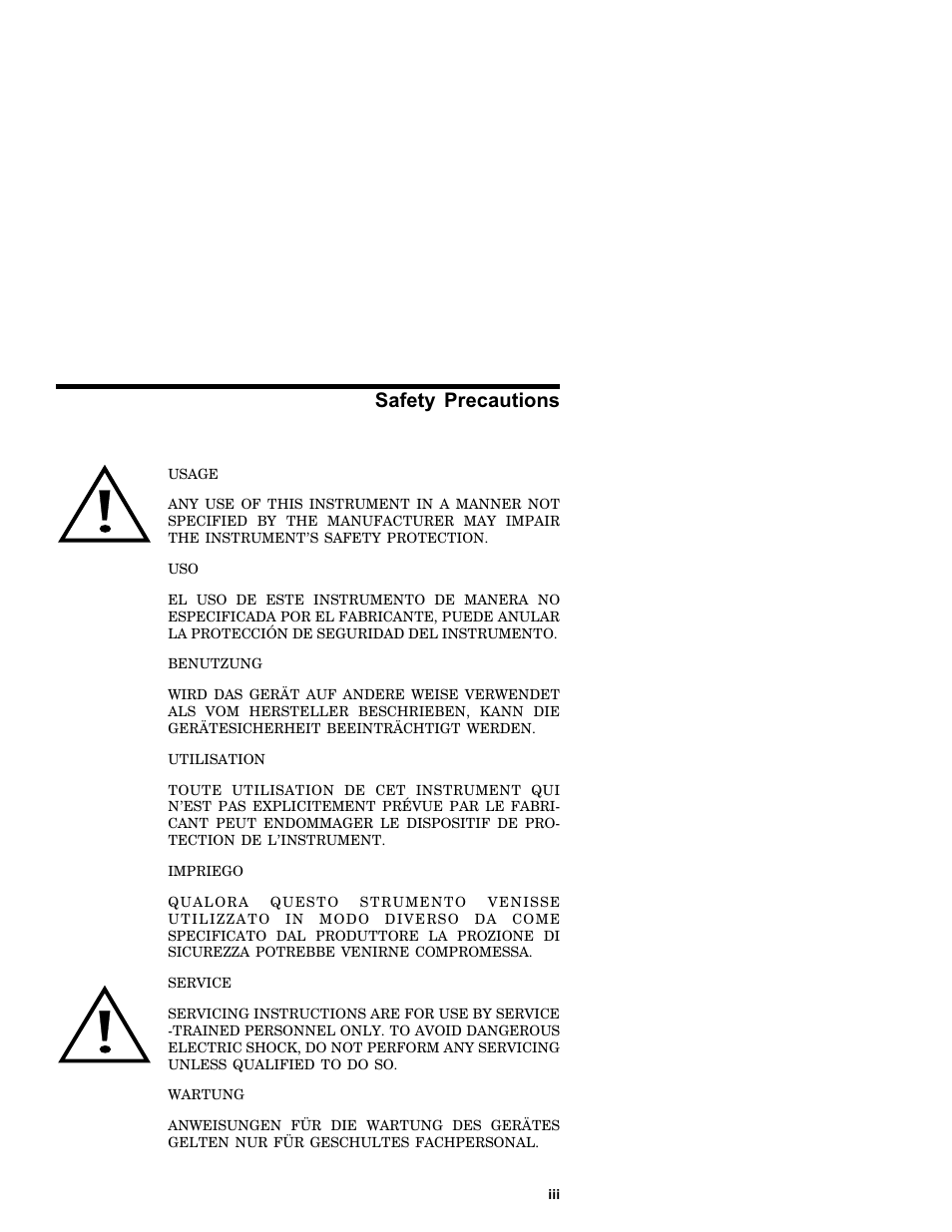 Safety precautions | Bird Technologies 8072A Series User Manual | Page 3 / 14