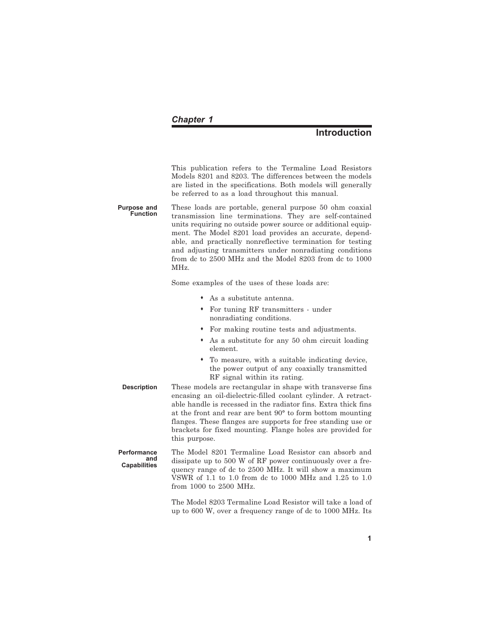 Introduction | Bird Technologies 8201 User Manual | Page 11 / 27