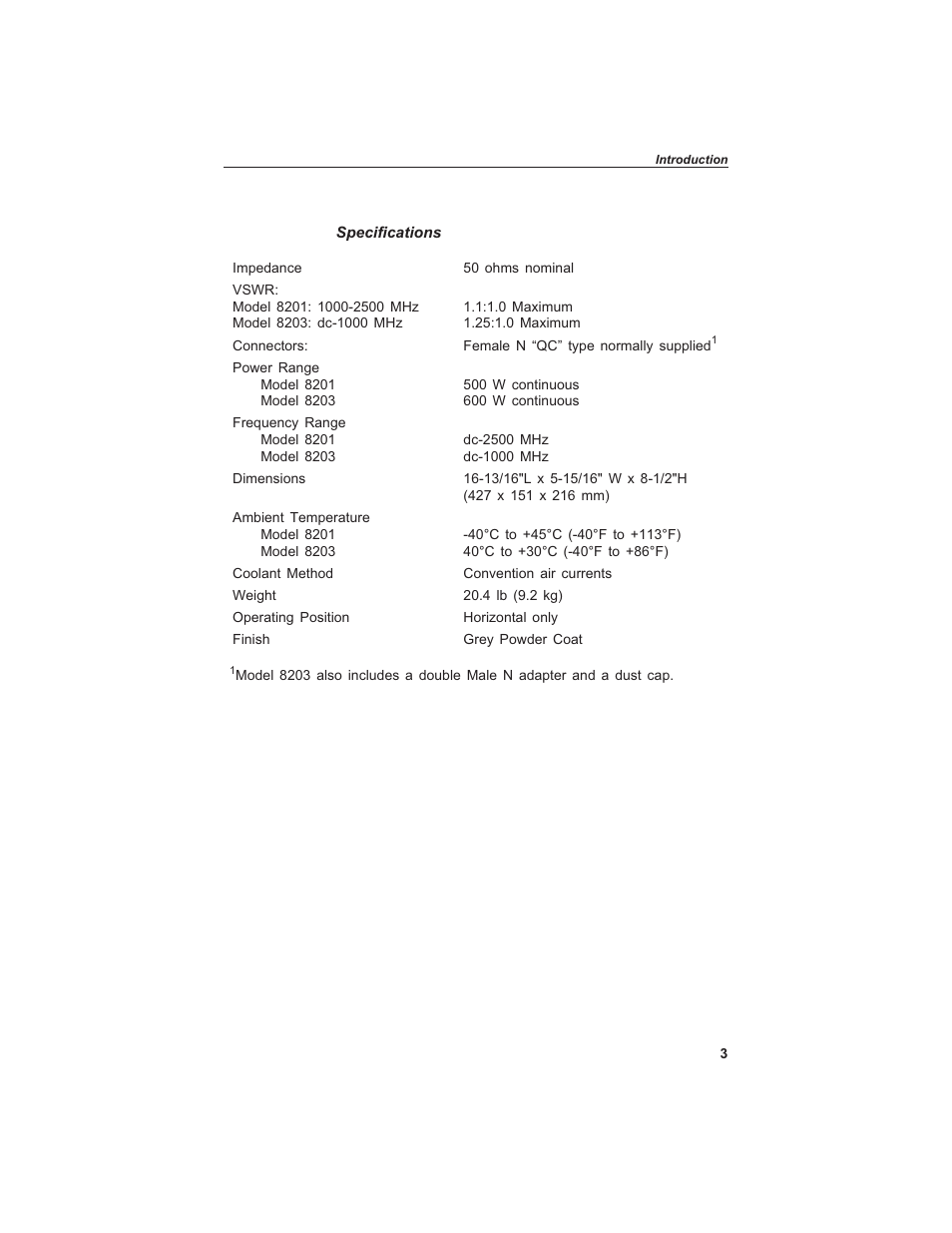 Bird Technologies 8201 User Manual | Page 13 / 27