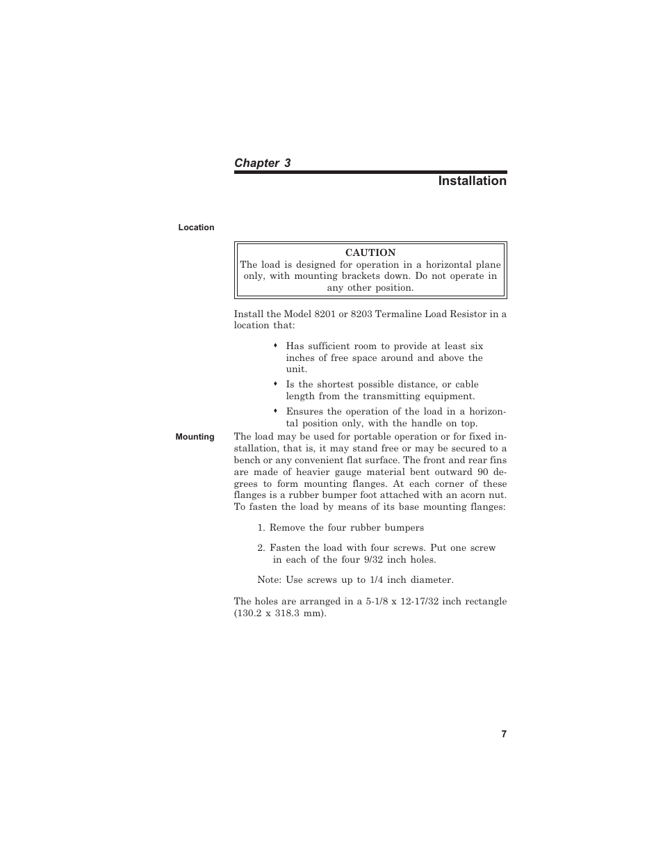 Installation | Bird Technologies 8201 User Manual | Page 17 / 27