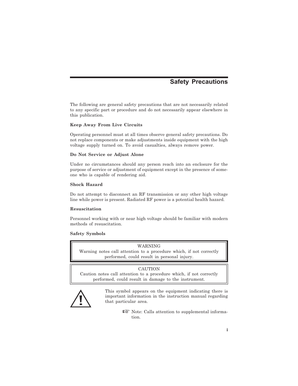 Safety precautions | Bird Technologies 8201 User Manual | Page 3 / 27